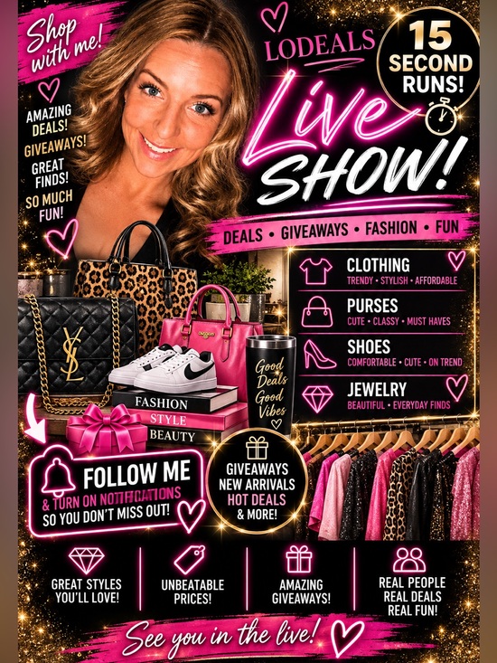 LODEALS Other - LIKE THIS FLYER TO GET NOTIFIED WHEN WE GO LIVE.🎬📦✅ LIKE for Updates🫶🪩🌟
